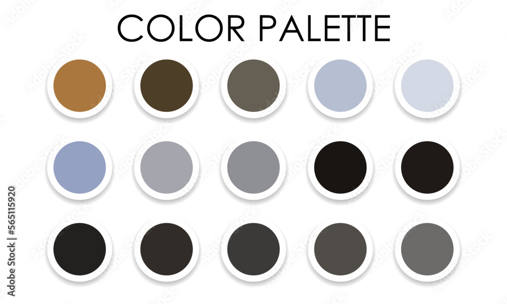 Universal color swatches. Color palette. Vector illustration