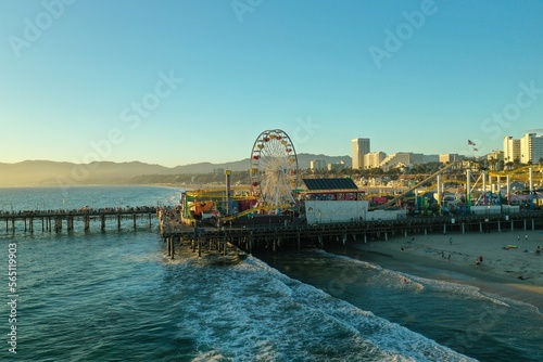 Santa Monica Pier in Los Angeles, CA