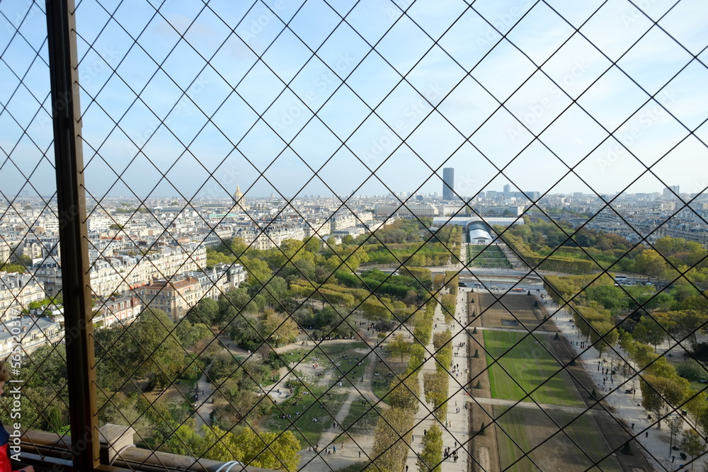 Paris, France - October 31st, 2023: An aerial view of the field Paris, France - October 31st, 2023: An aerial view of the field