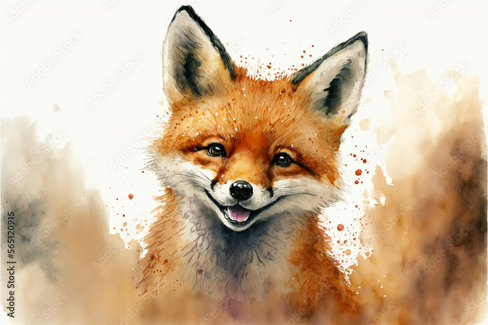 Obraz premium Illustration of a fox