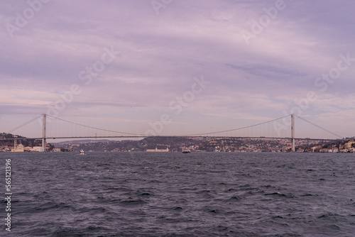 Bridge crossing the Bosphorus, Istanbul, Turkey