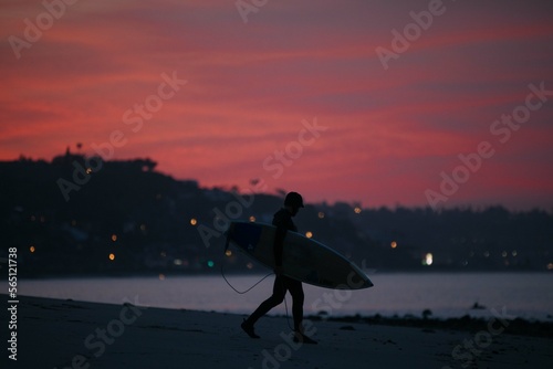 surfer at dusk © Jakob