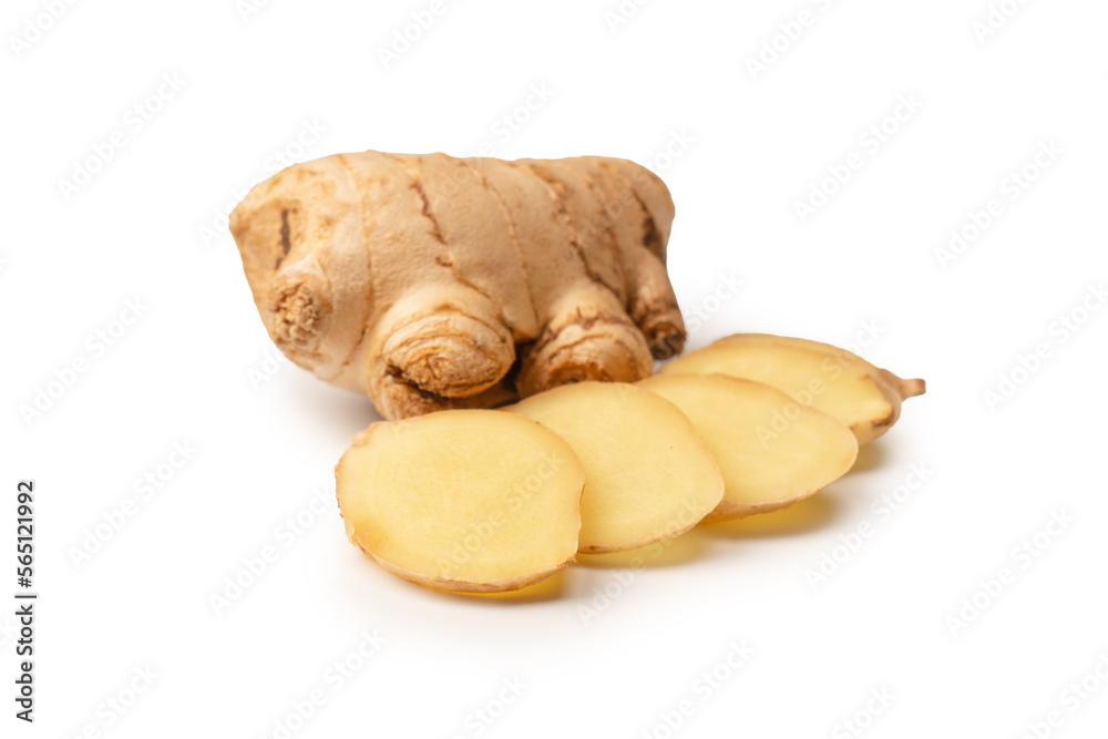 Ginger root isolated on white background. Ginger root isolated on white background.