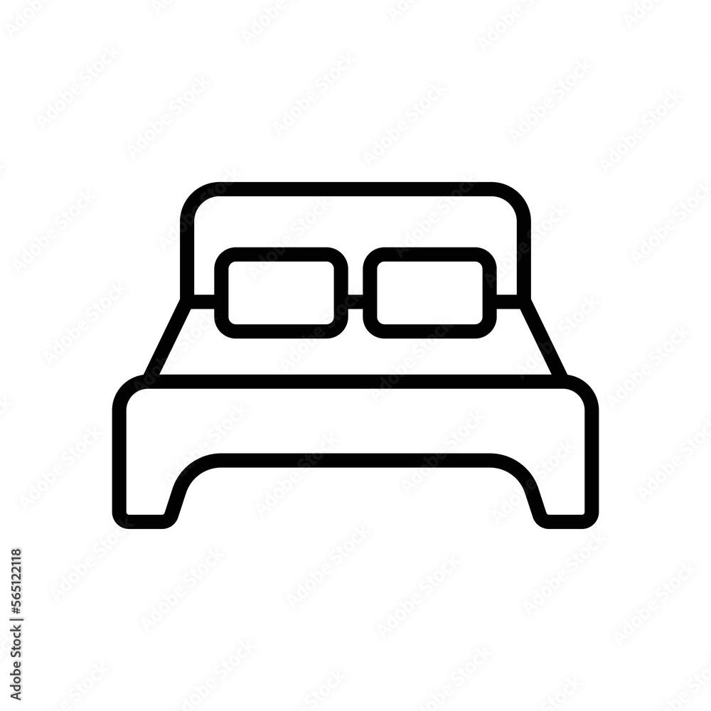 bed icon vector design template in white background bed icon vector design template in white background