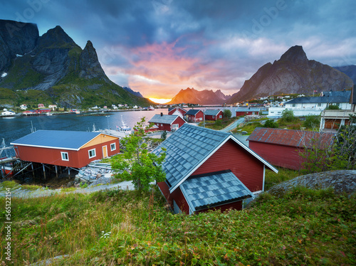 Billede på lærred Amazing and Beautiful Showcase of Nature in Norway and Norwegian Landscapes