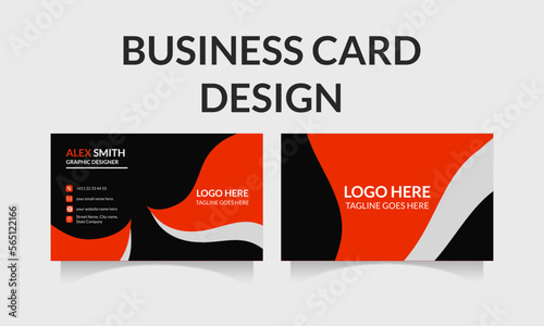 Colorful Modern creative business card design template
