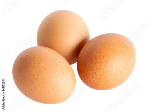 Fototapeta Eggs isolated on transparent background. Png format