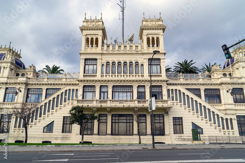 Vista parcial del edificio La Terraza  1921-1922 . A Coru  a  Galicia  Espa  a. 