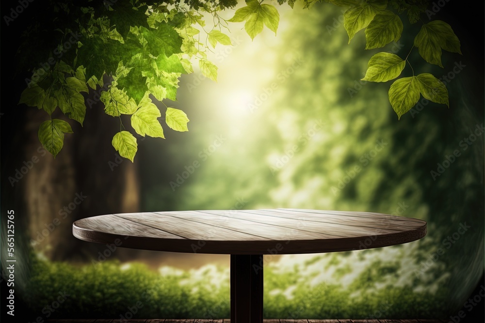 Nature background and table wood for product display template, Empty ...