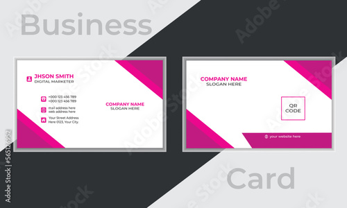 Business card design template.
