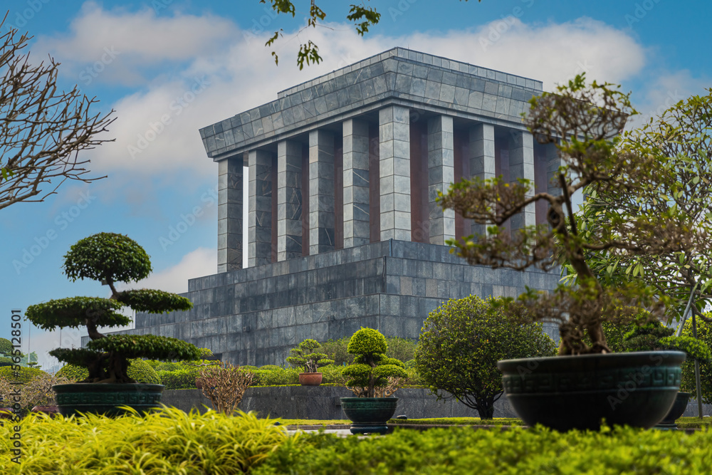 Ho Chi Min mausoleum with the embalmed body of former Vietnamese leader president Ho Chi Minh Ho Chi Min mausoleum with the embalmed body of former Vietnamese leader president Ho Chi Minh