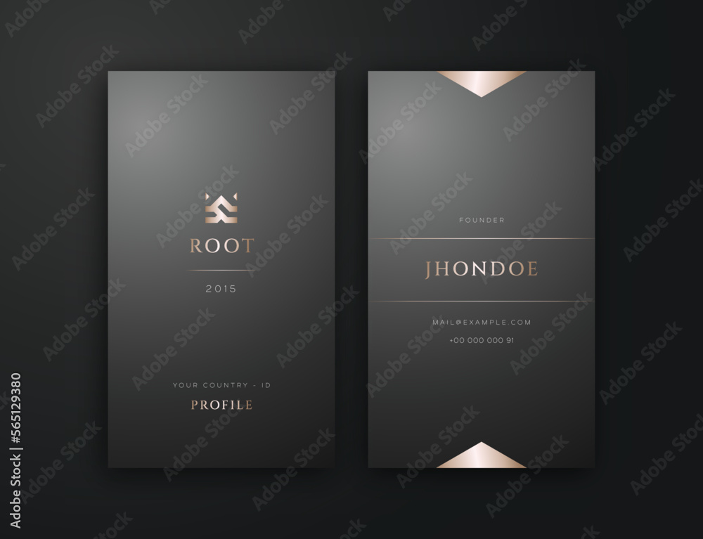Vertical Business Card Editable Template Vertical Business Card Editable Template