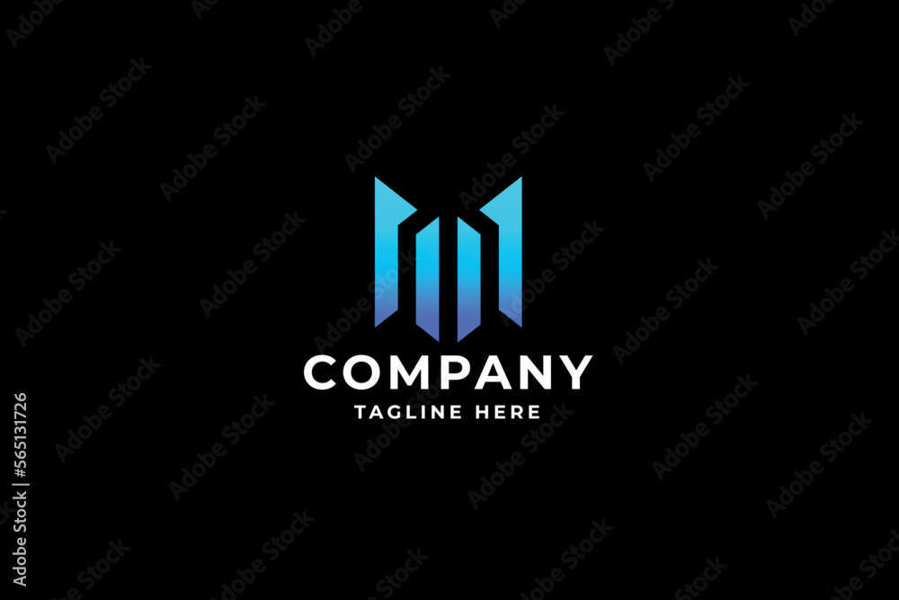 Meridian Letter M Logo Pro Template

