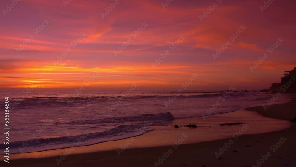 Amazing sunset over the ocean in California in slow motion 120fps Amazing sunset over the ocean in California in slow motion 120fps