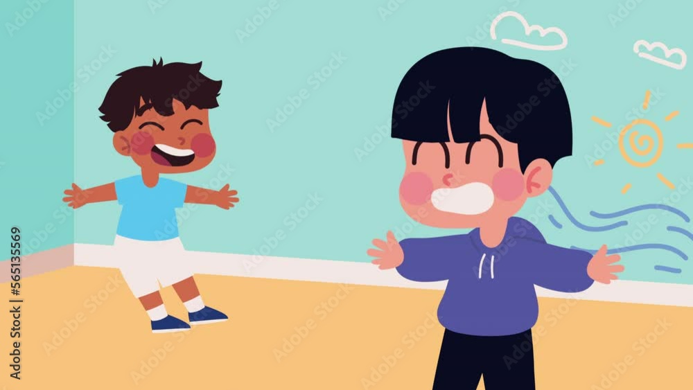 two little boys characters animation two little boys characters animation