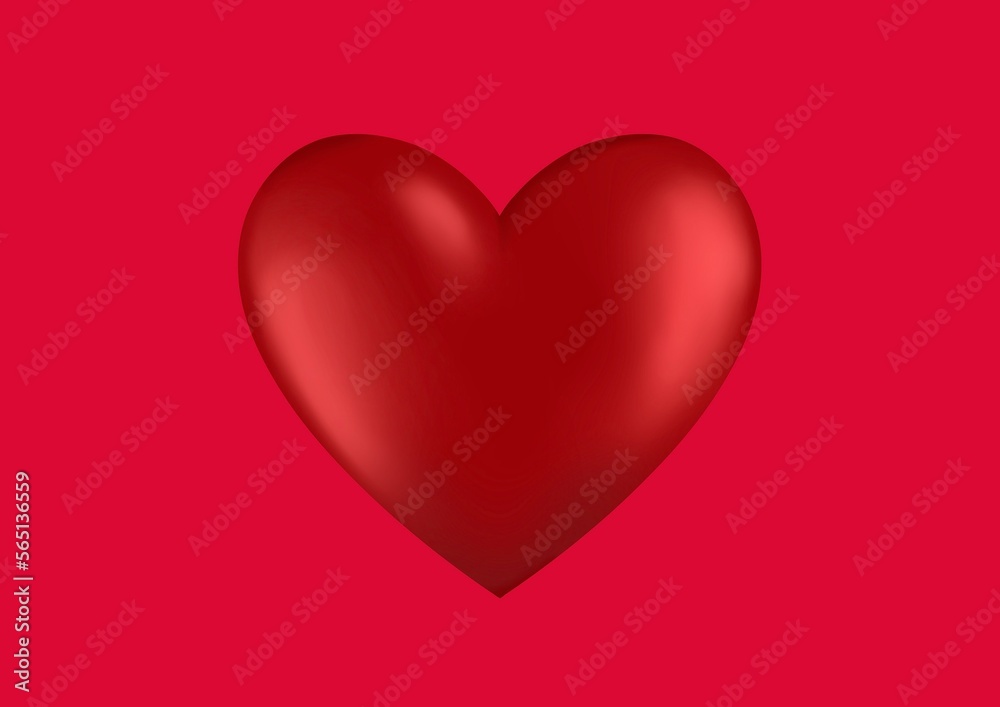 red heart for valentine