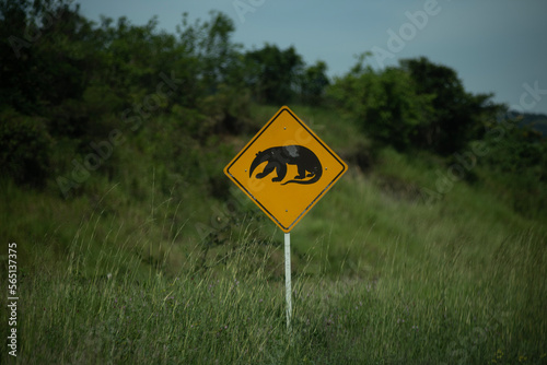 Animal road sign