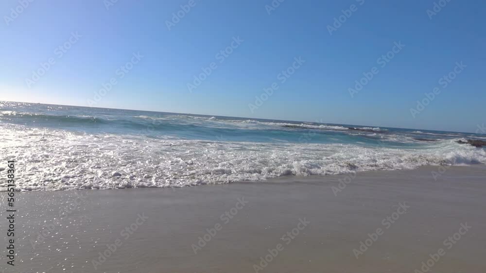 Beach in La Jolla in San Diego in slow motion 120fps Beach in La Jolla in San Diego in slow motion 120fps