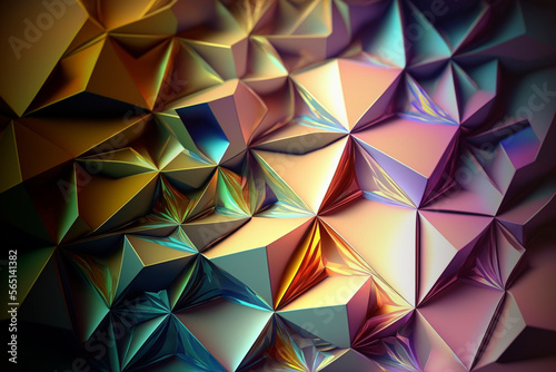 Abstract sparkle hologram colorful background, futuristic technology AI Generated