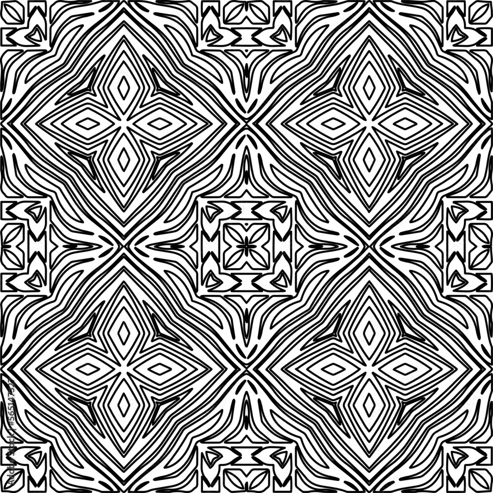 Stylish texture with figures from lines.
Abstract geometric black and white pattern for web page, textures, card, poster, fabric, textile. Monochrome graphic repeating design. Stylish texture with figures from lines.
Abstract geometric black and white pattern for web page, textures, card, poster, fabric, textile. Monochrome graphic repeating design.