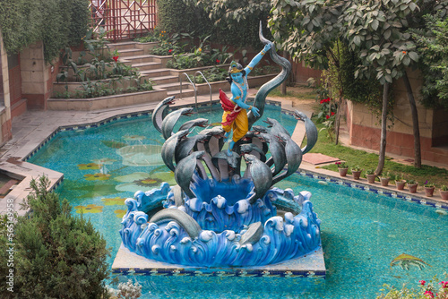 New Delhi ISKCON Krishna statue