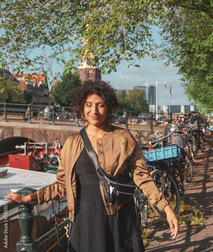 Canvas Print person in the city