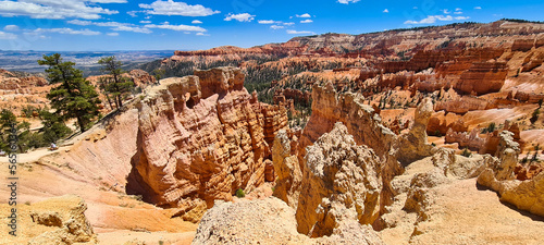 Bryce national park with its mythical rockformations, usa, spring