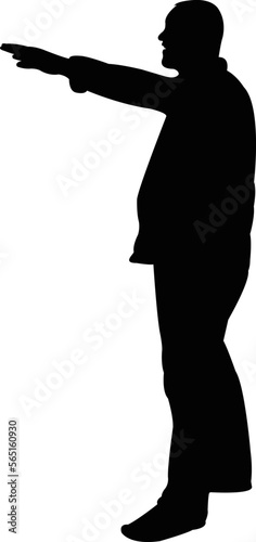 a man body silhouette vector