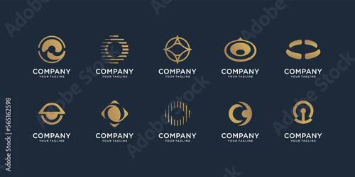 collection abstract letter o logo design. icon set letter o bundle for your business of company.