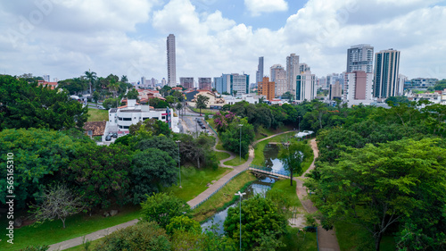 Aerial view of Campolim neighborhood in Sorocaba  Brazil