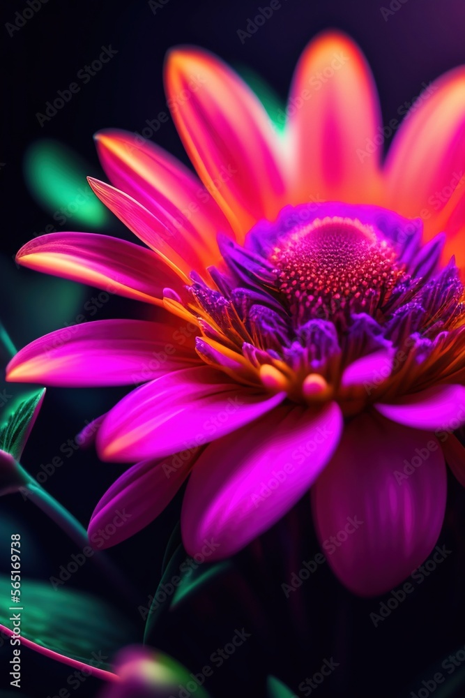 flower on black background flower on black background