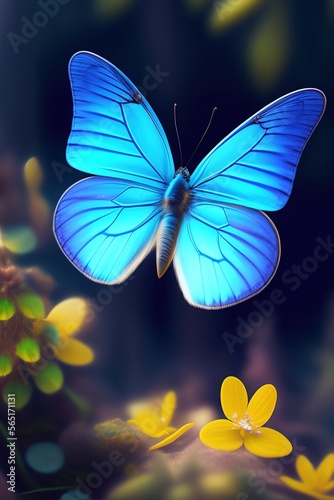 butterfly on a flower © nicepixels