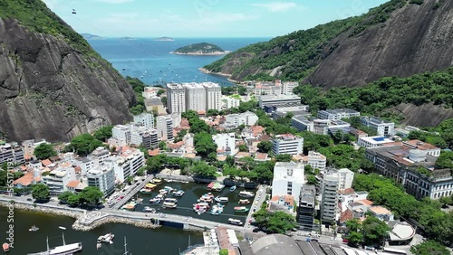 Harbor Pier At Urca In Rio De Janeiro Brazil. Travel Destination. Tourism Scenery. Urca At Rio De Janeiro Brazil. Summer Travel. Tropical Scenery. photo