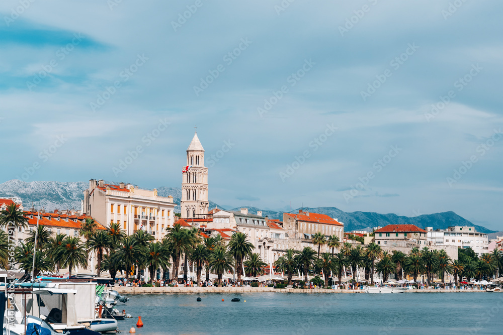 Waterfront of Split city, Dalmatia region, Croatia