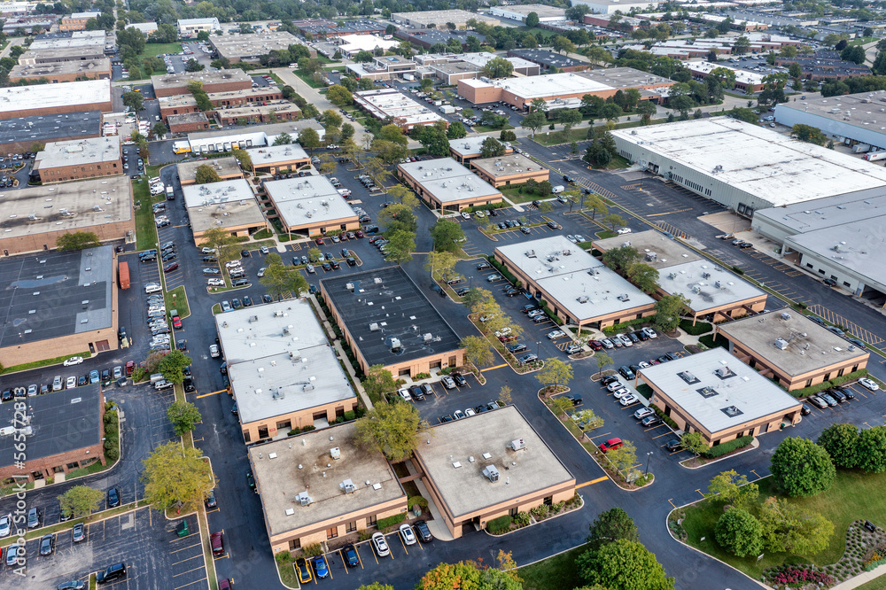 Suburban Office Park Aerial