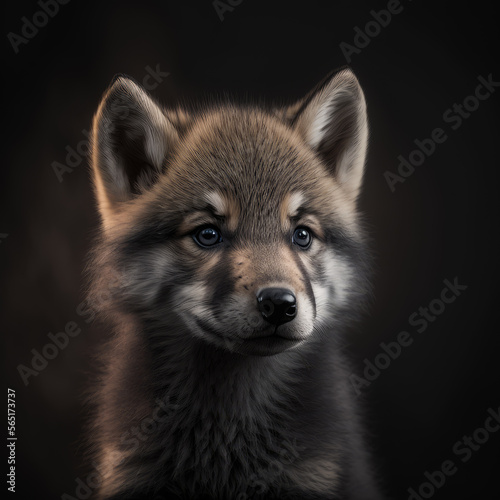 Baby Wolf Portrait © simon