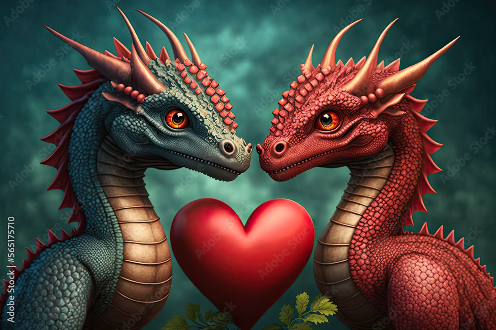 Valentine's day greeting card, Generative AI Valentine's day greeting card, Generative AI