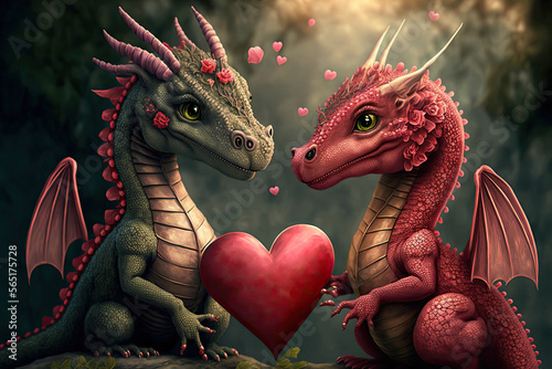 Valentine's day greeting card, Generative AI