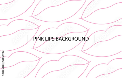 Pink lips background. photo