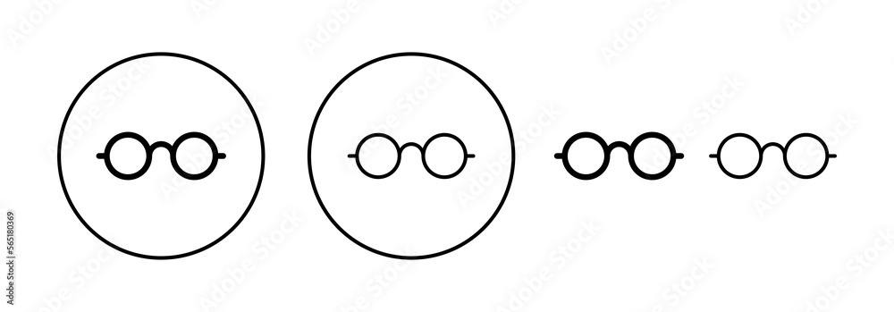 Glasses icon vector for web and mobile app. Glasses sign and symbol