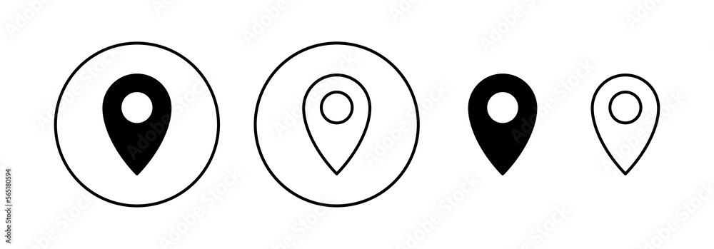 Pin icon vector for web and mobile app. Location sign and symbol. destination icon. map pin Pin icon vector for web and mobile app. Location sign and symbol. destination icon. map pin