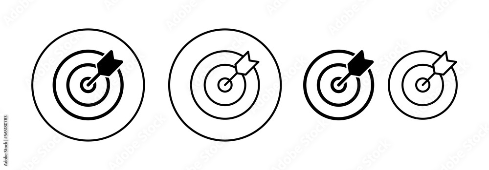 Target icon vector for web and mobile app. goal icon vector. target marketing sign and symbol Target icon vector for web and mobile app. goal icon vector. target marketing sign and symbol