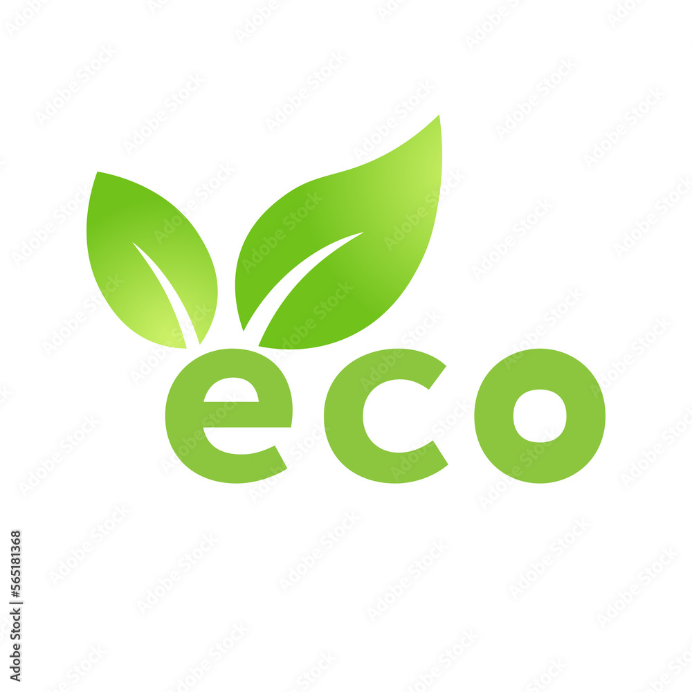 Eco green leaf icon Bio nature green eco symbol for web and business Eco green leaf icon Bio nature green eco symbol for web and business
