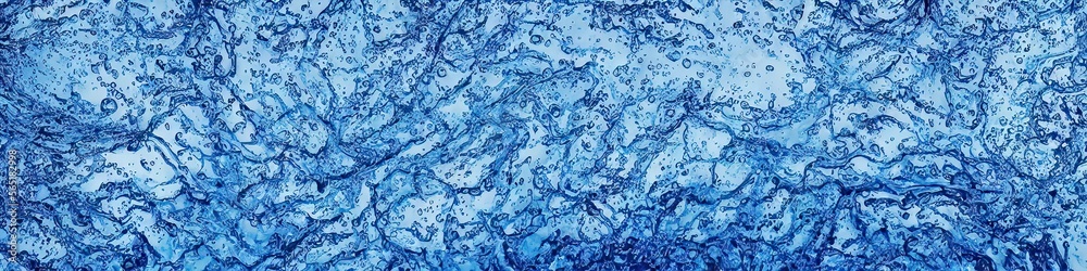 Panoramic image of blue marbled granite made to look like photorealism by generative AI Panoramic image of blue marbled granite made to look like photorealism by generative AI