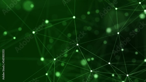 4K Abstract Network Background - Loopable