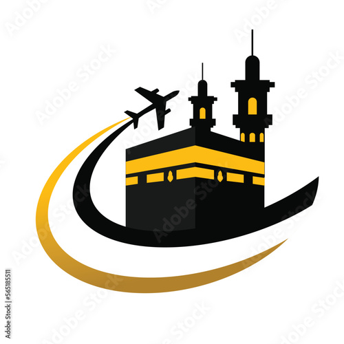 Mecca travel logo vector design