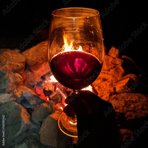 glass of red wine