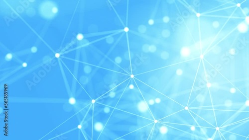 4K Abstract Network Background - Loopable