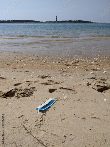 Mask in the sand