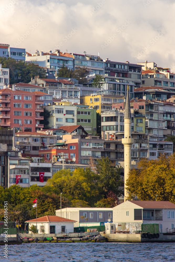 Istanbul Bosporus strait beautiful views Turkey